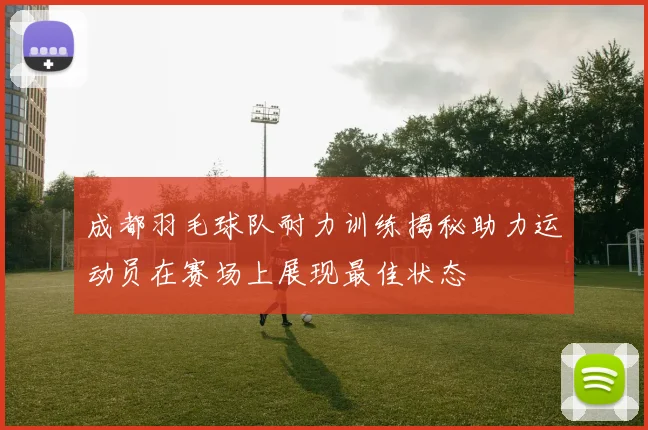 成都羽毛球队耐力训练揭秘助力运动员在赛场上展现最佳状态